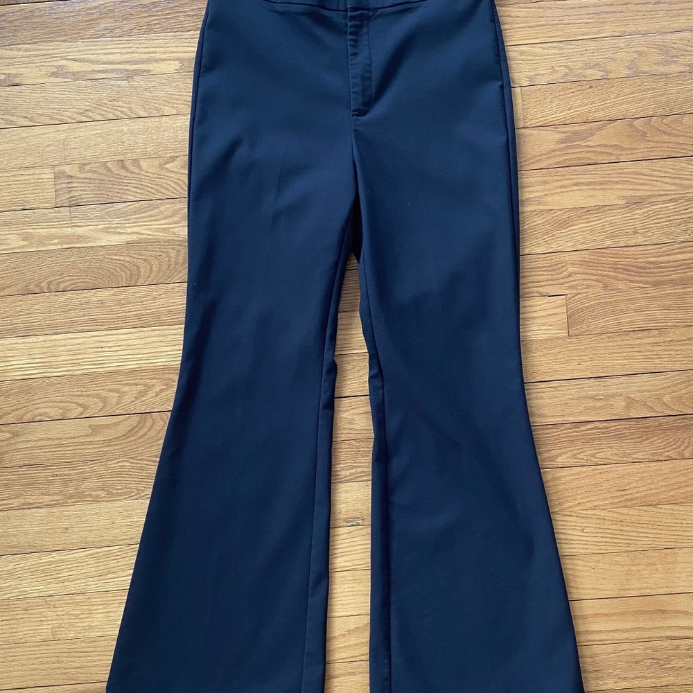 Zara Black Pants, Flared, Size Large